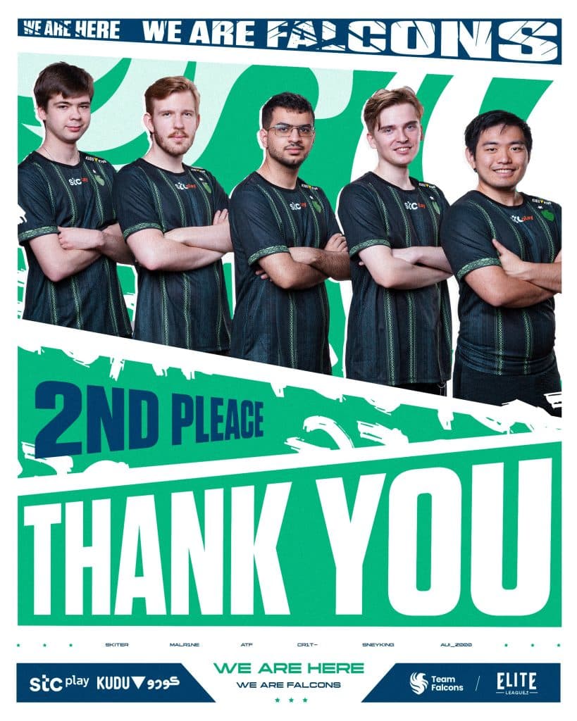 Team Falcons take second place at Elite League