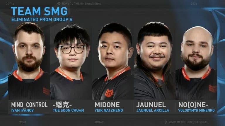 Team SMG eliminated from TI12