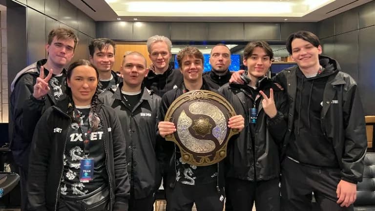 Larl holding his first aegis.