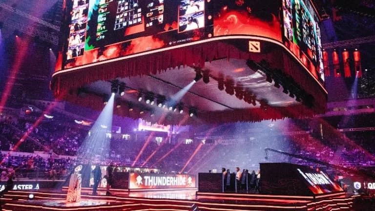 The International 2022 Stage.Credits: Valve