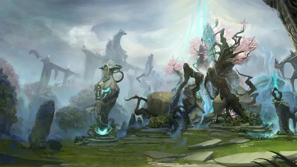 The Ancient is Dota 2 is protected with two towers. Credits: Valve