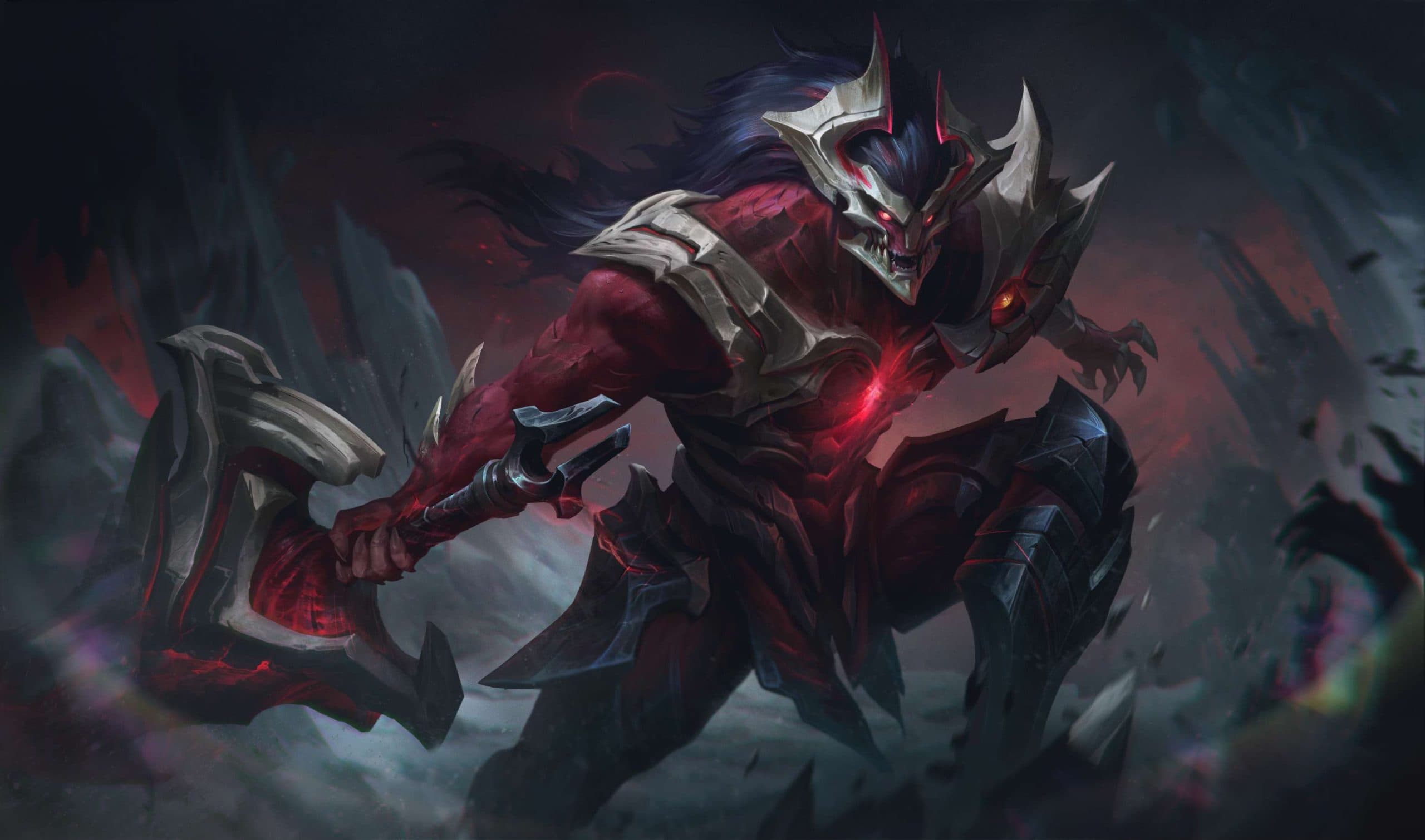 Visões dos Caídos Tryndamere skin league of legends