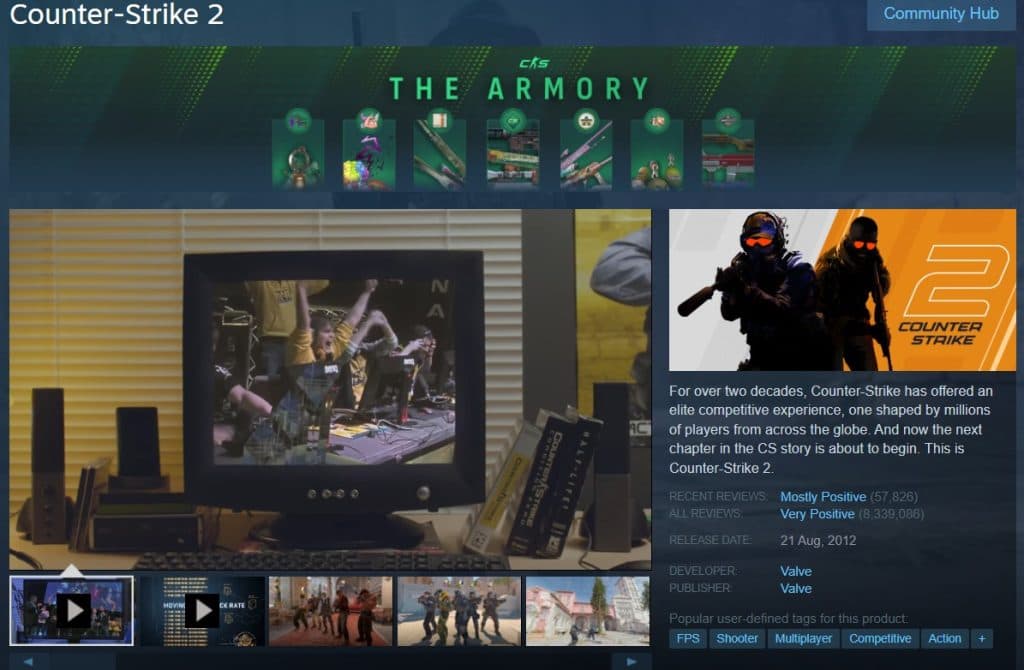 CS2 fans are not happy after the latest update and voiced their unhappiness (credits: Steam)