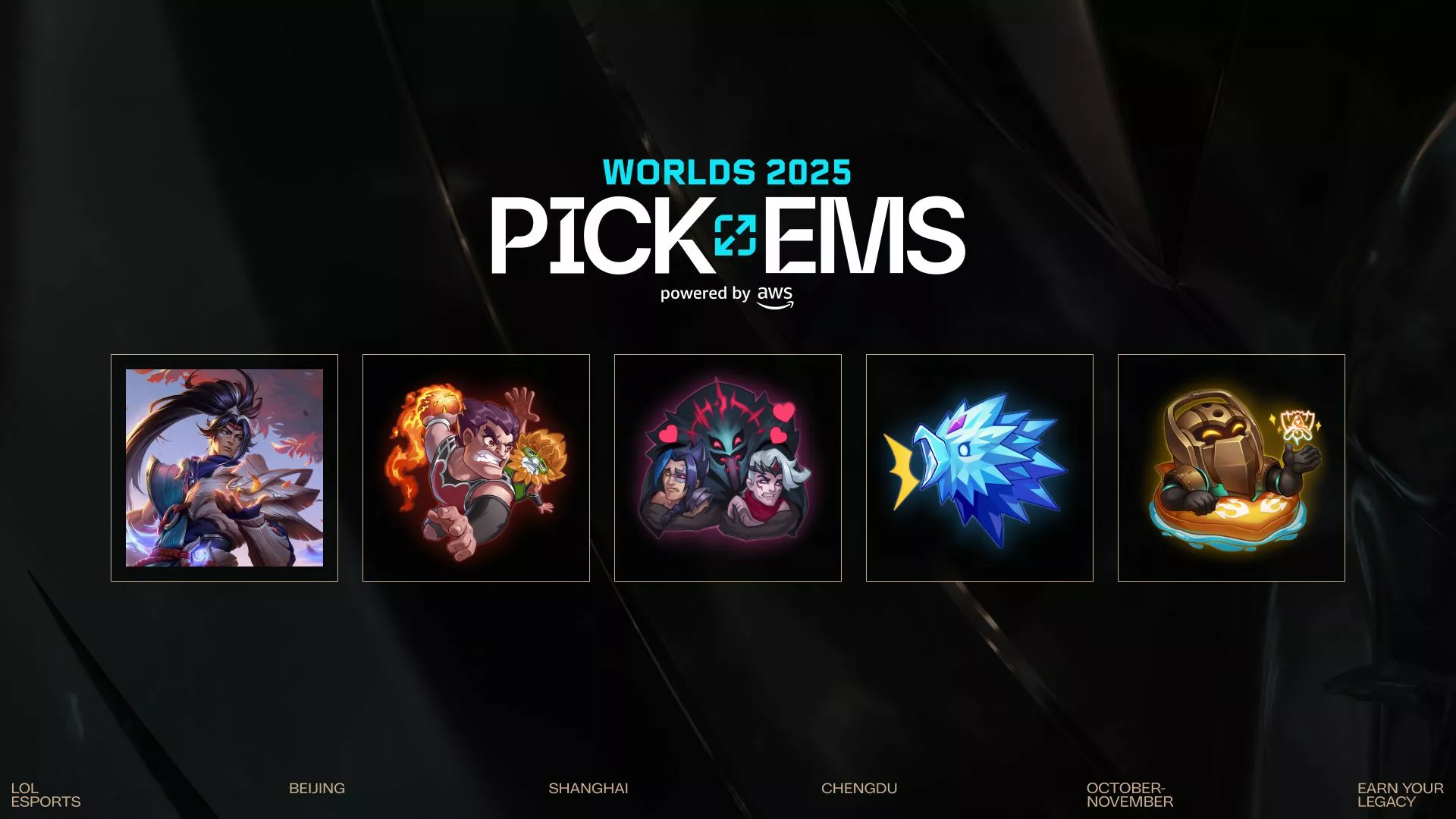 Recompensas do Pick'Ems Worlds 2025