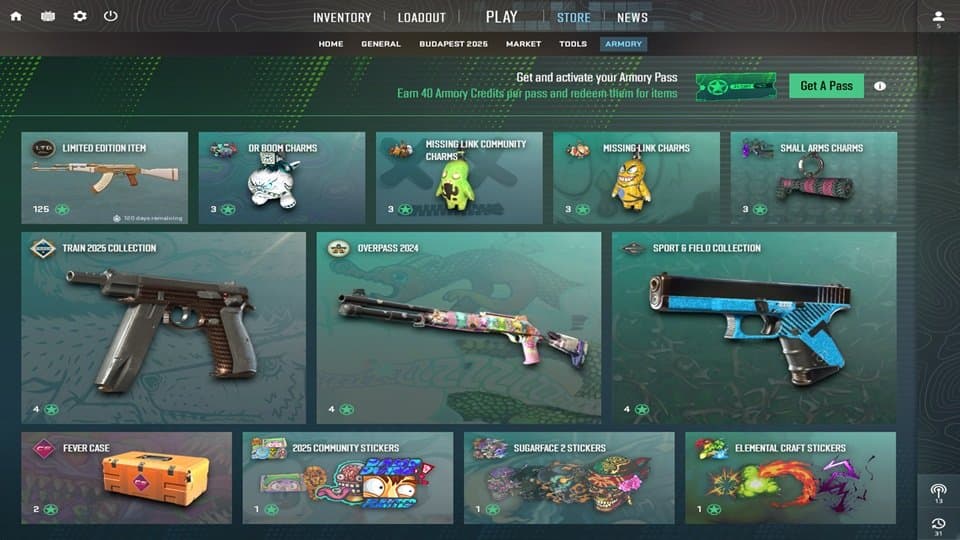 Armory and Weekly Missions are Operation Substitutes in CS2 (credits: Valve)