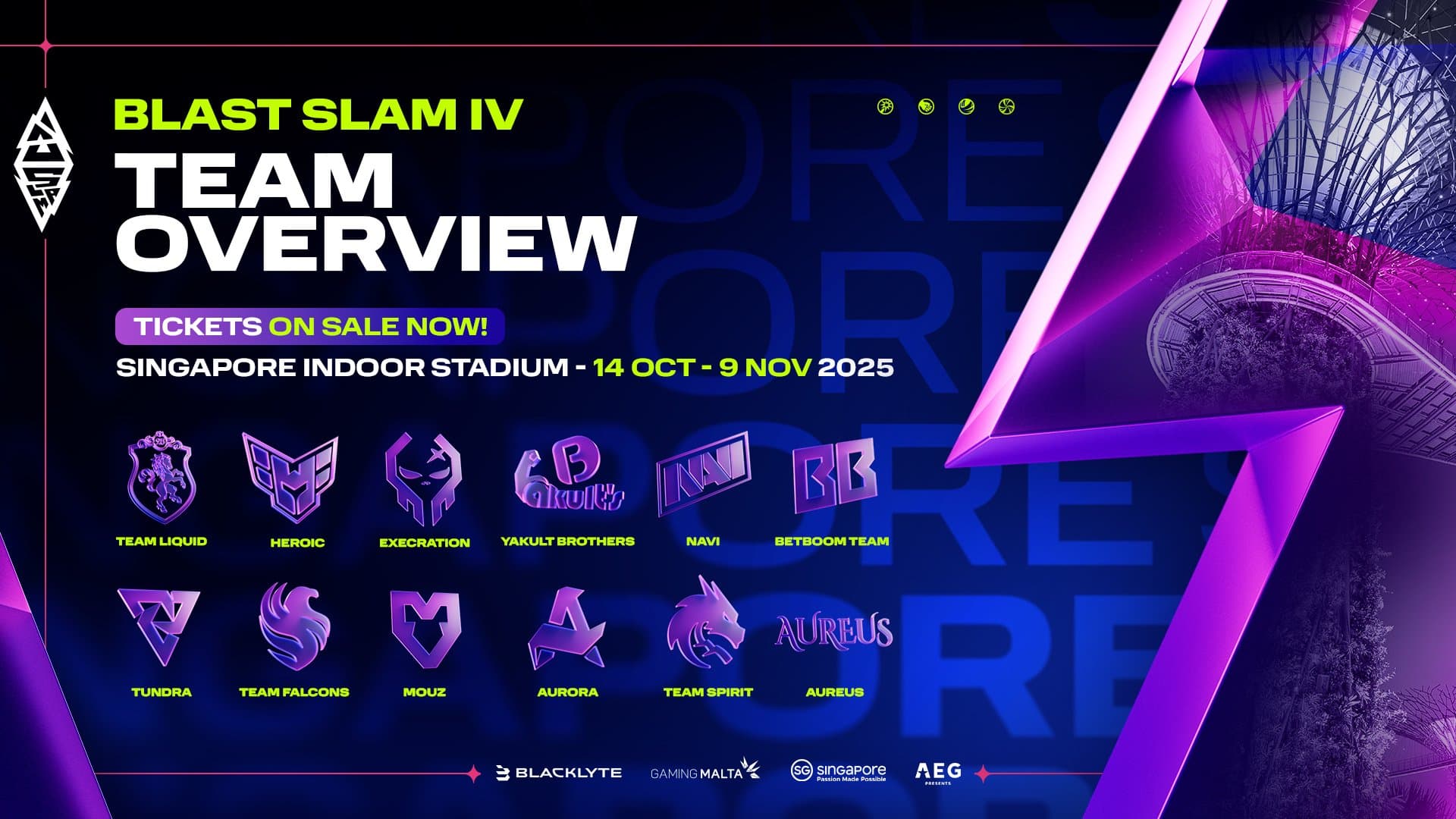 Lineup for the next BLAST Slam.