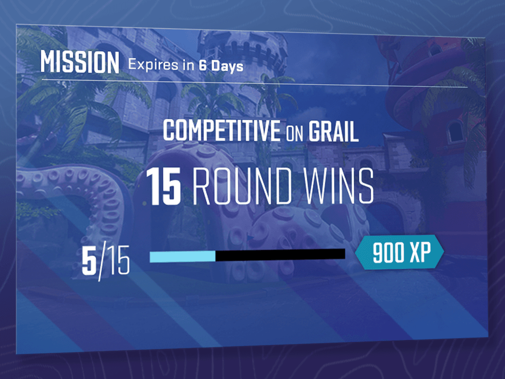 Counter-Strike 2 Weekly Missions Awarding XP proportionate to the difficulty (Source: Valve)