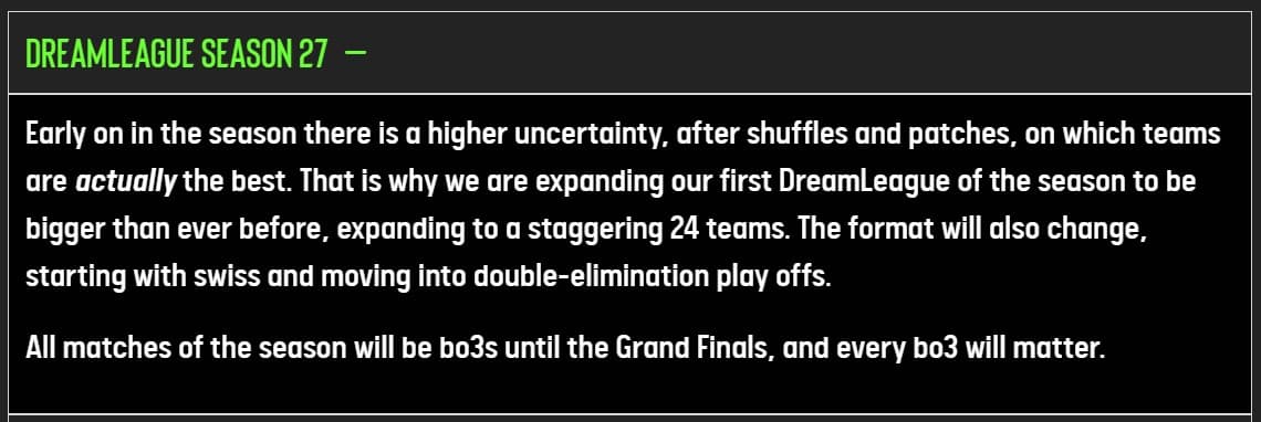 The ESL will not let things get predictable and that is great.