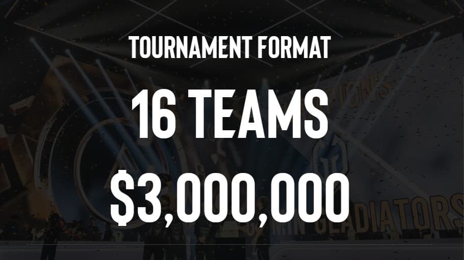 The total prize pool was announced but we have no details on the spread.