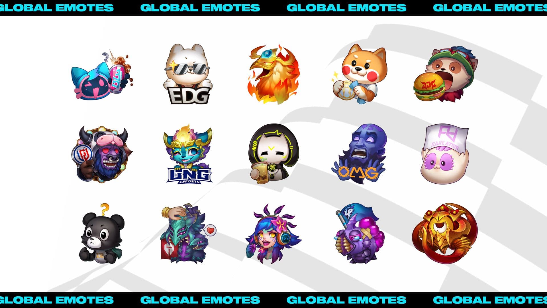 LoL Esports announce Global Emotes made by your favorite teams!