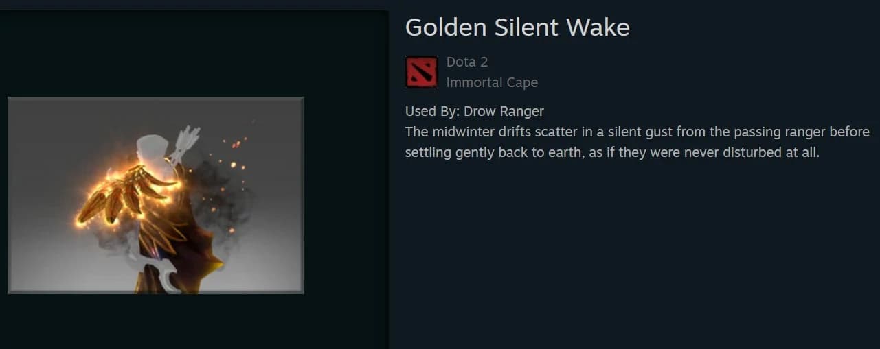 Drow Ranger's Immortals have pretty steep prices.