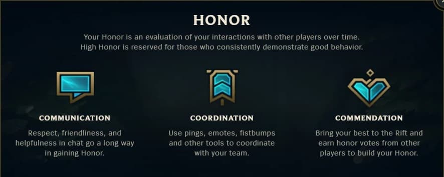 you can earn hextech chests with honor in league of legends