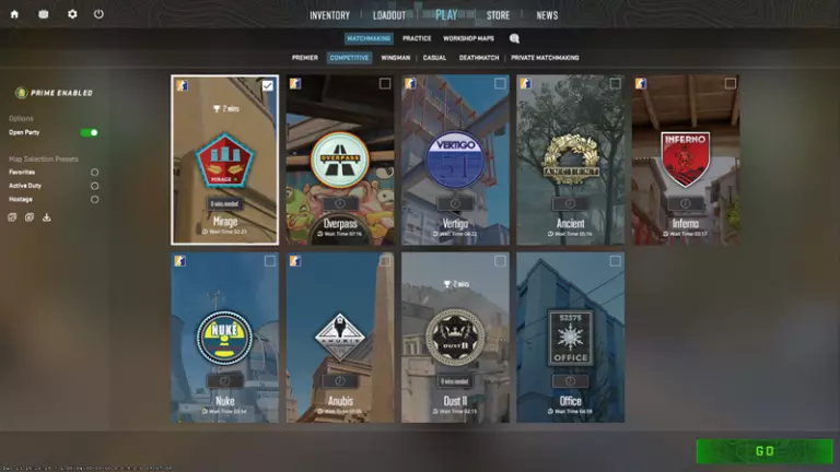 Counter-Strike 2 map specific rankings