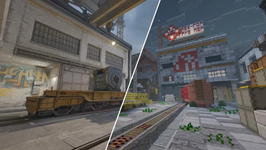 Minecraft Builder Recreates CS2's Train and Sees it Ported Back to Counter-Strike