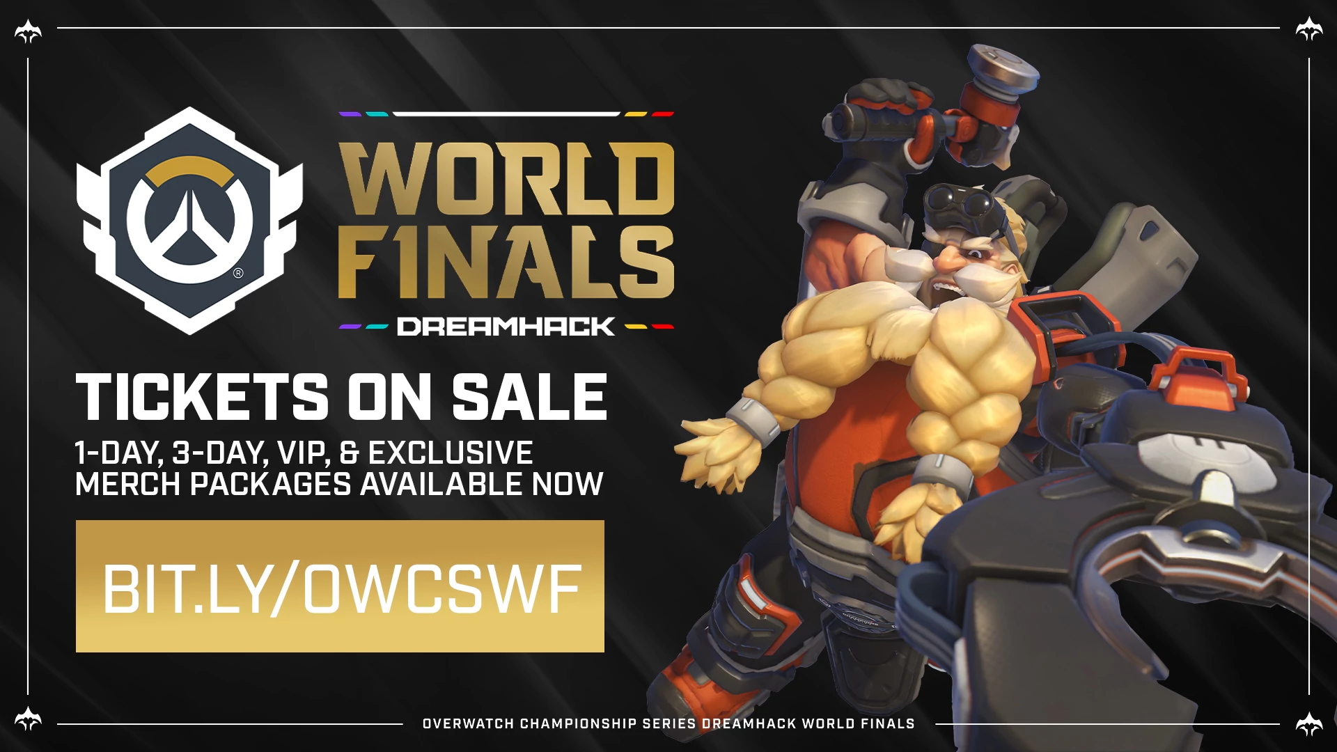 Overwatch Tickets for in-person attendance are on sale and can be purchased on different packages