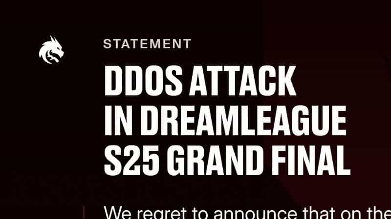 Team Spirit Players get DDoS'ed In DreamLeague Season 25