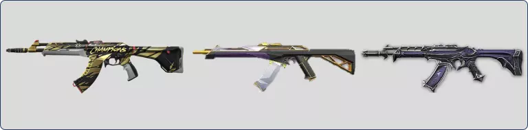 Strafe's selection of Vandal iconic skins