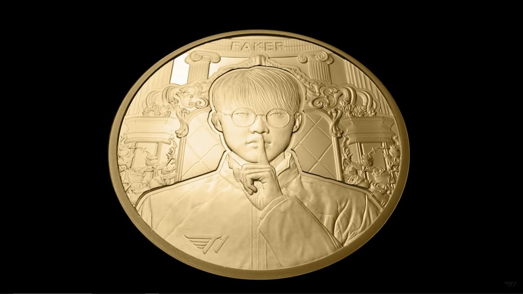 Faker Coin T1 and KOMSCO partner to release a commemorative Faker medal