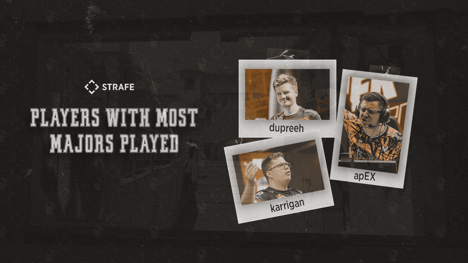 Counter-Strike Players with the most Major appearances