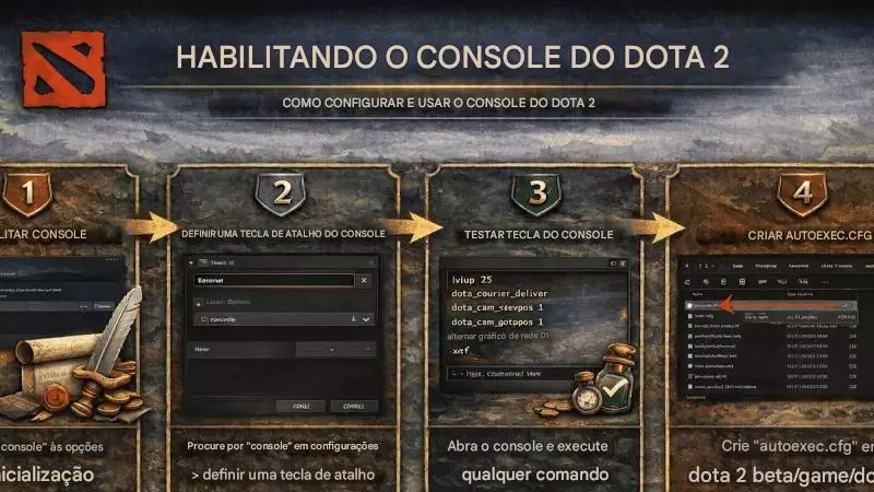 Comandos do Console no Dota 2: Aprenda o Básico