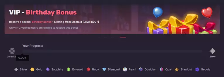 500 casino vip program
