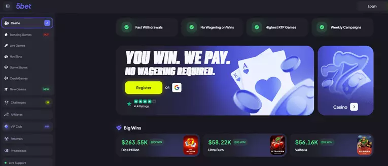 5bet website