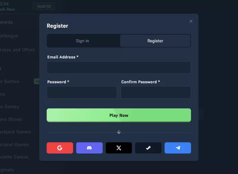 Acebet register