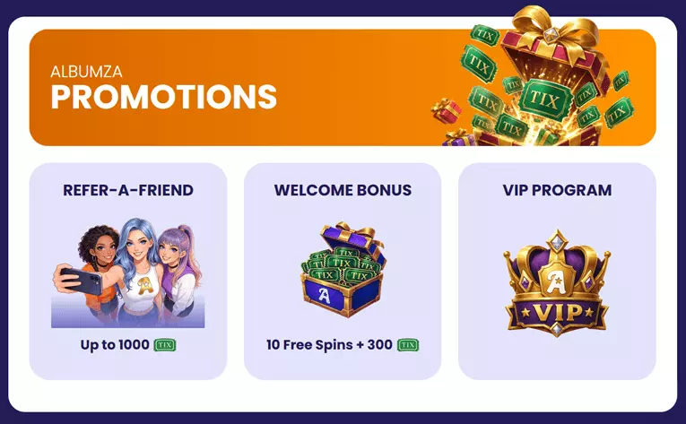 Albumza promotions
