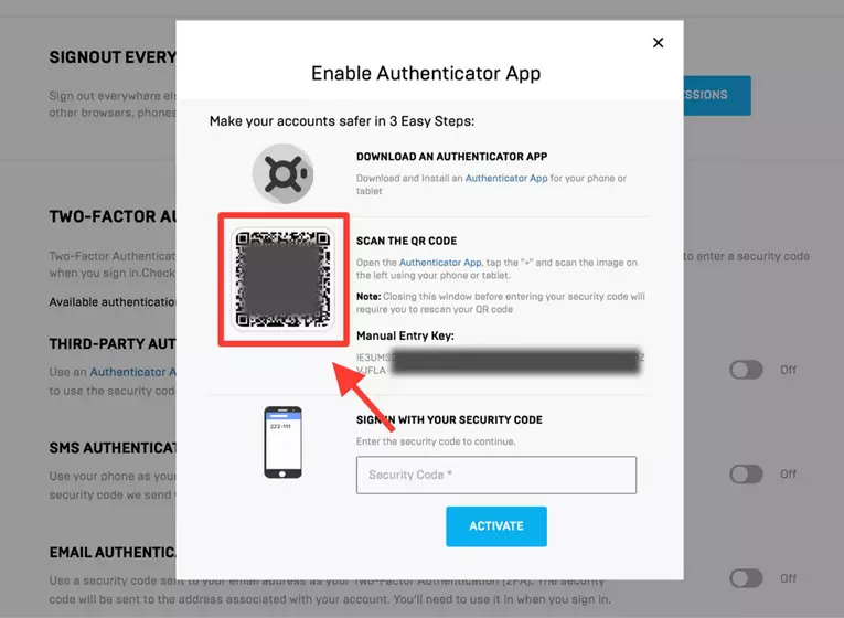 Authenticator App fortnite