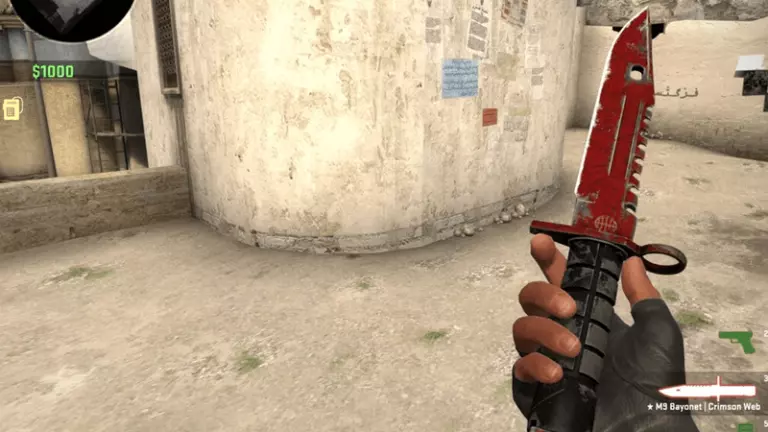 Bayonet Crimson Web (factory new)