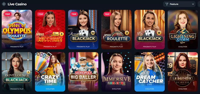 BetFury Live Casino