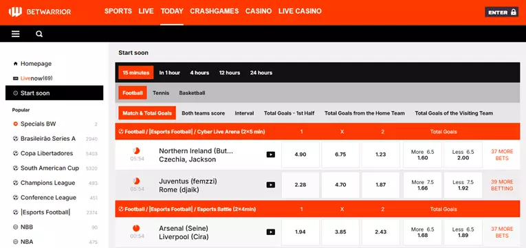 Betwarrior sportsbook