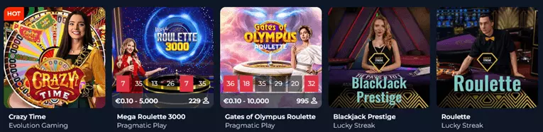 CryptoRoyal live casino