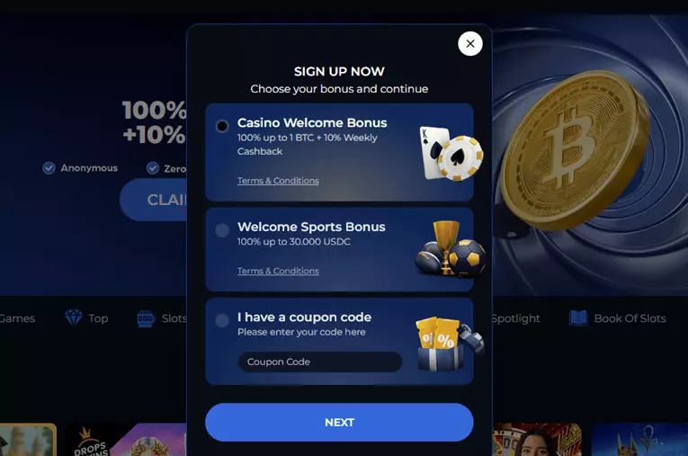 CryptoRoyal sign up