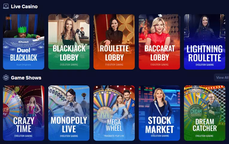 Duel Live Casino