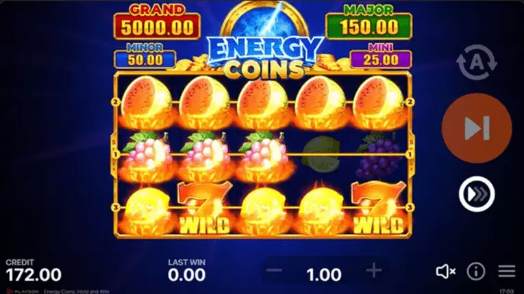 Energy Coins Hold and Win