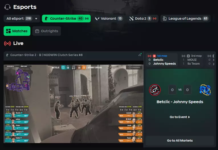 Gamdom esports