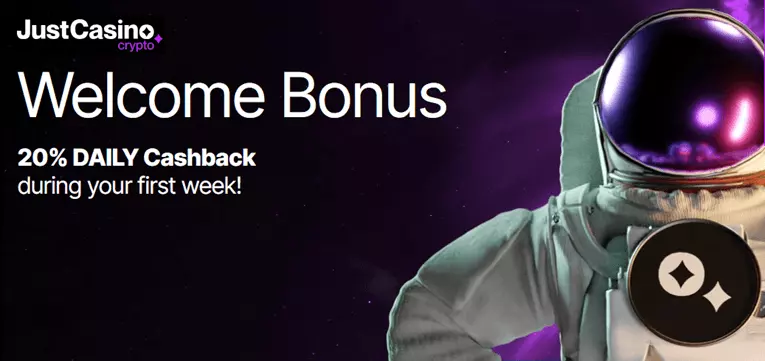 JustCasino.io bonus
