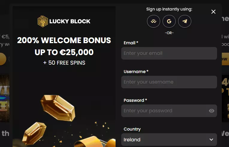 Lucky Block register
