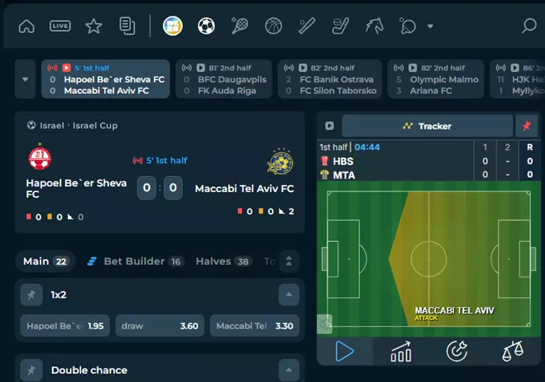 Megadice live betting