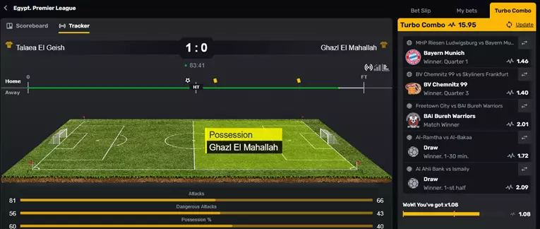 Menace live betting