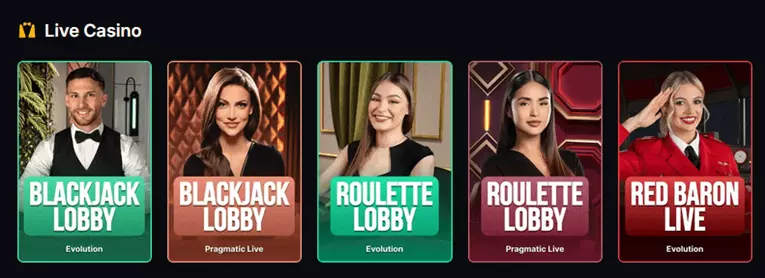 Menace live casino