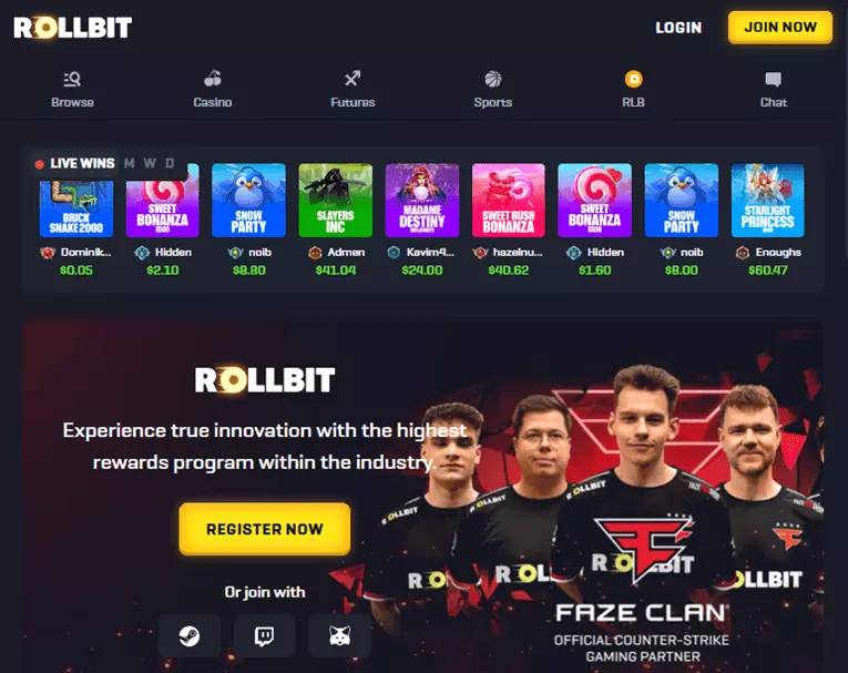 Rollbit website