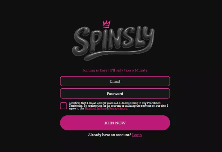 Spinsly login