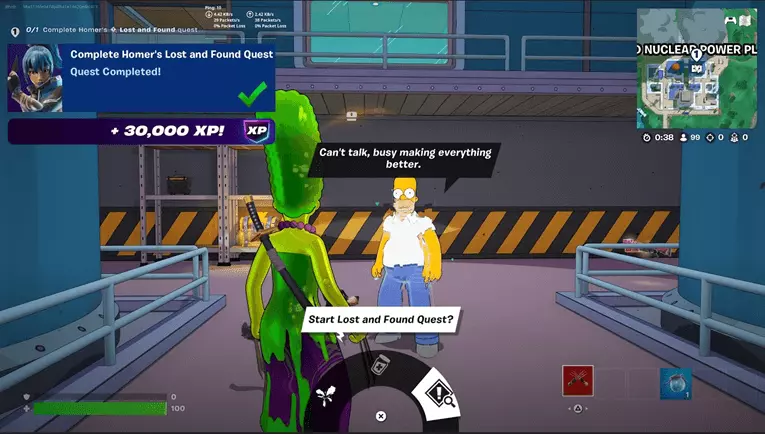 Springfield Stories - 30,000 XP per step