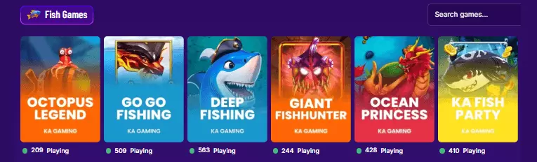 Sweepstakes Casino fish