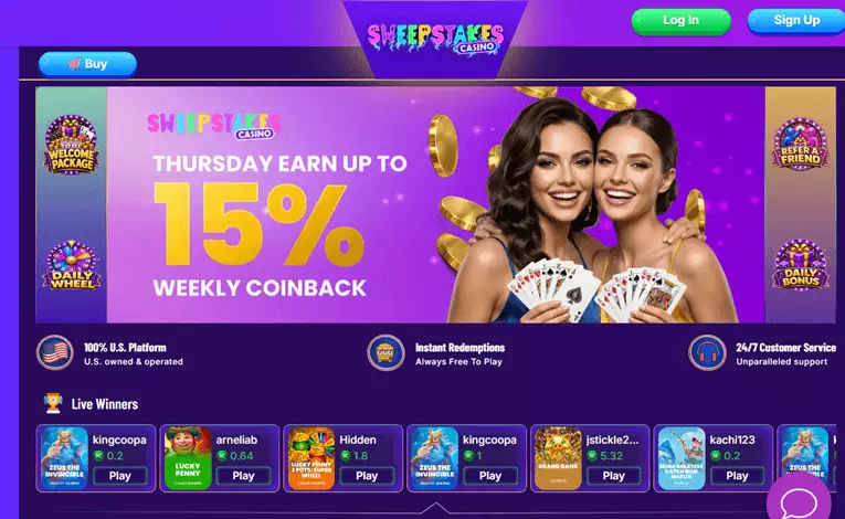 Sweepstakes casino