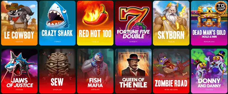 TG Casino games