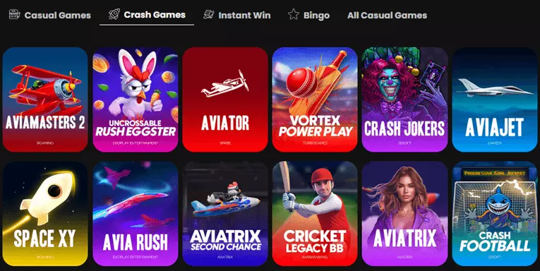 WSM Casino crash games
