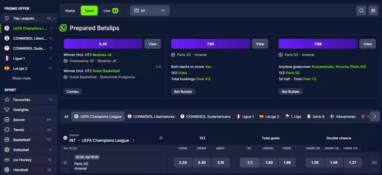 ZenoBet Sport bets